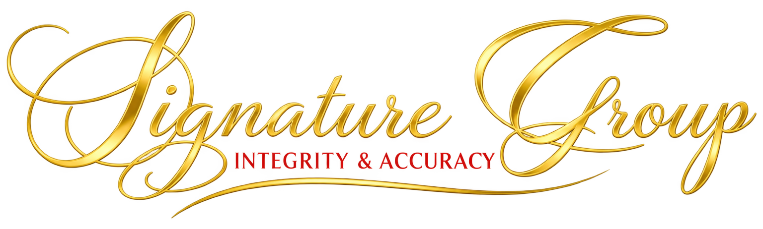 Signature Group — Integrity & Accuracy
